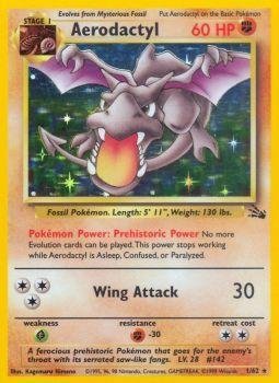 Amazon.co.jp: Pokemon - Aerodactyl (1) - Fossil - Holo : おもちゃ